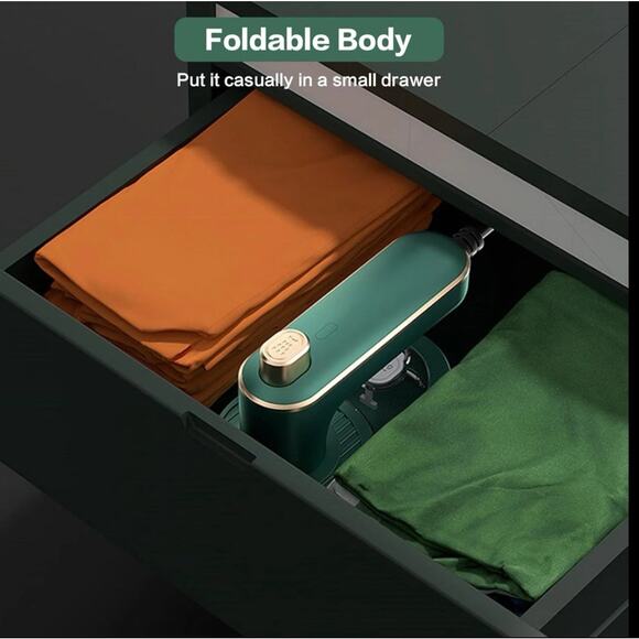 Portable Electric Steam Iron 2-in-1 Travel Clothes Steamer & Press Compact New - Picture 5 of 9